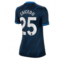 Chelsea Moises Caicedo #25 Vonkajší Ženy futbalový dres 2023-24 Krátky Rukáv